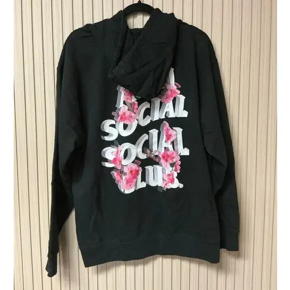 Anti Social Social Club 4K Kkoch Black Hoodie Size L - Picture 2 of 6